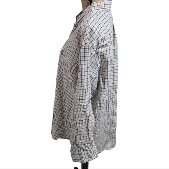Ralph Lauren Yarmouth 100% Cotton Plaid Button-Up Shirt Size 16.5 - Picture 2 of 6